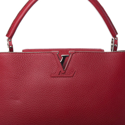 Louis Vuitton Taurillon Capucines MM Scarlet 13 of 13