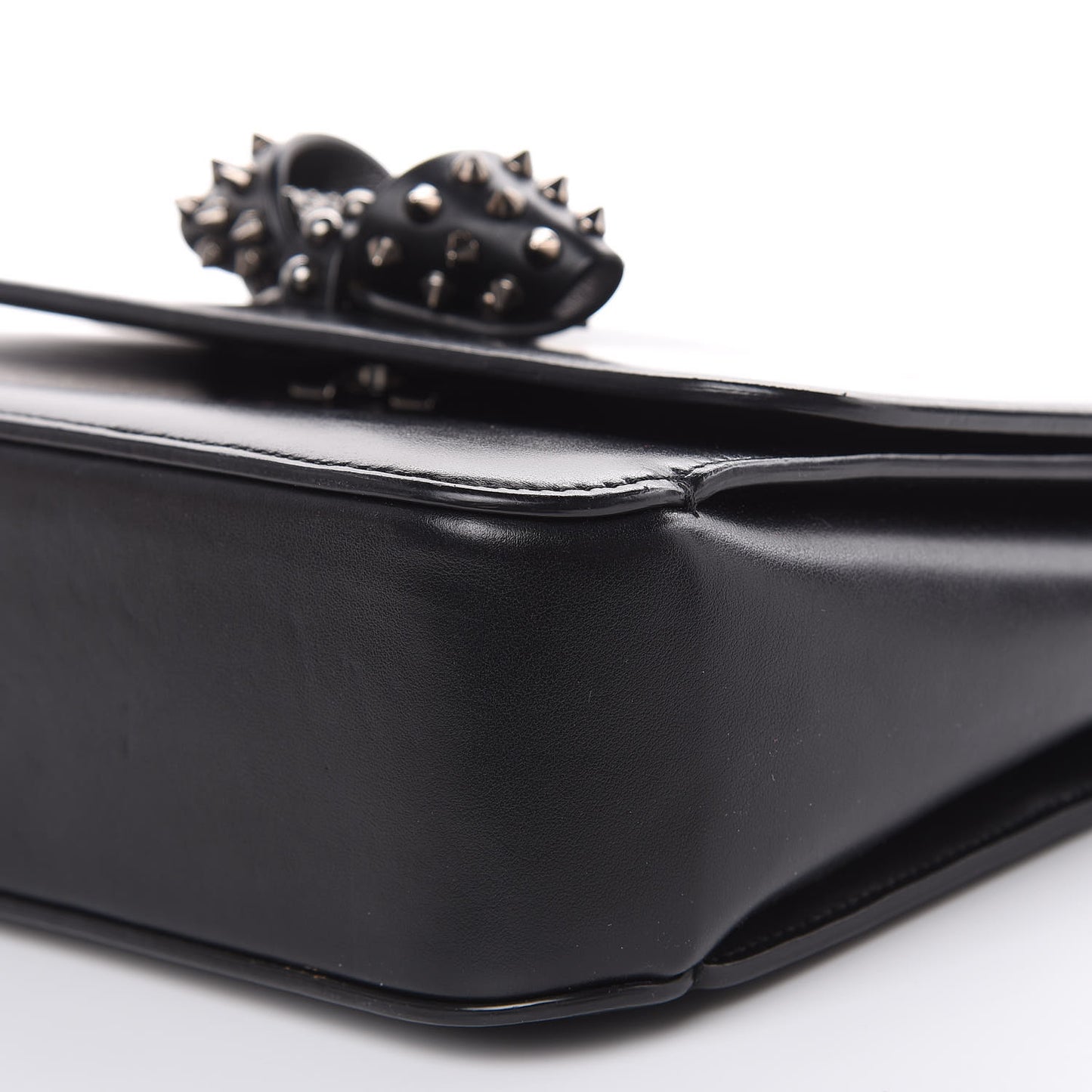 Calfskin Small Sweety Charity NV Shoulder Bag Black