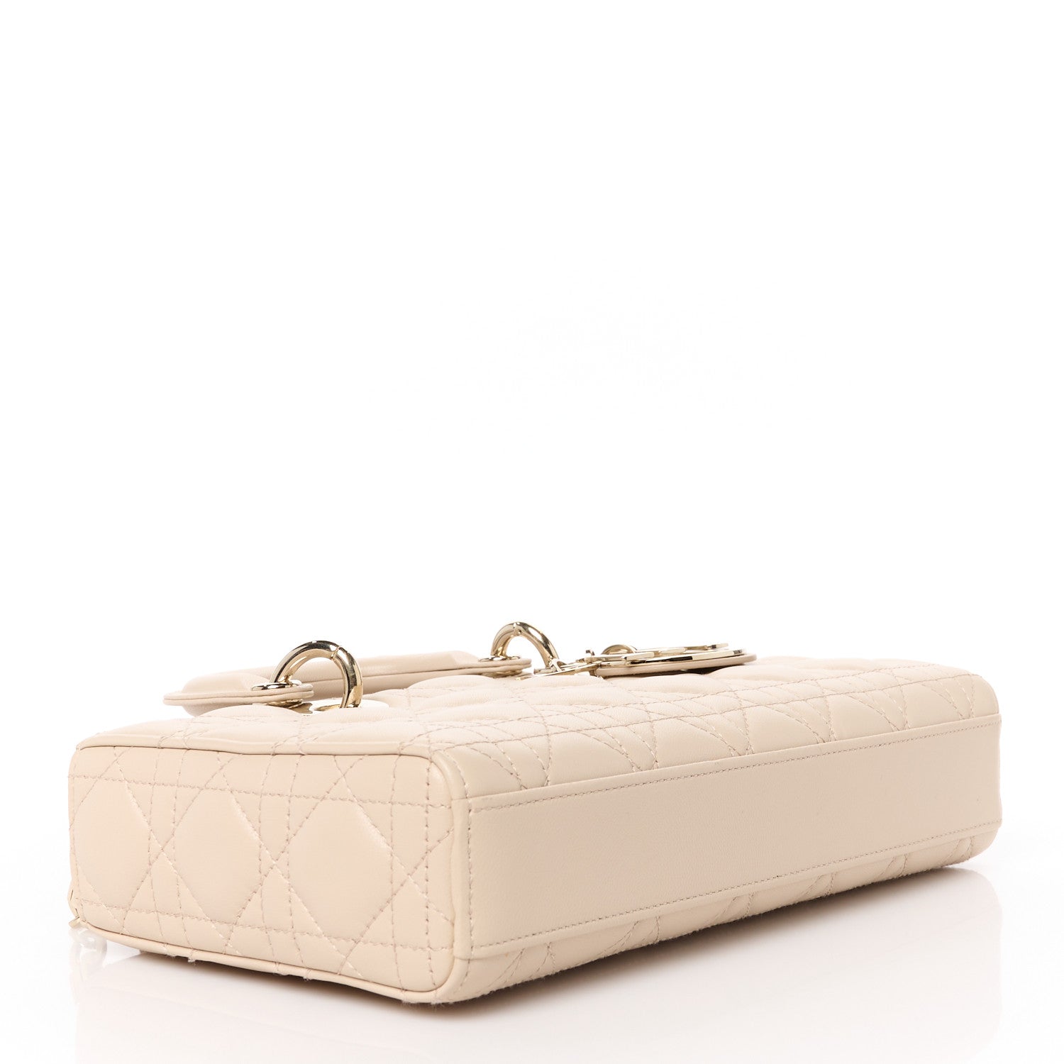 Christian Dior Lambskin Cannage Medium Lady D-Joy Beige Aesthetic 4 of 11
