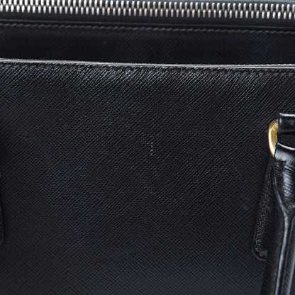 Prada Saffiano Small Galleria Double Zip Tote Black 21 of 29