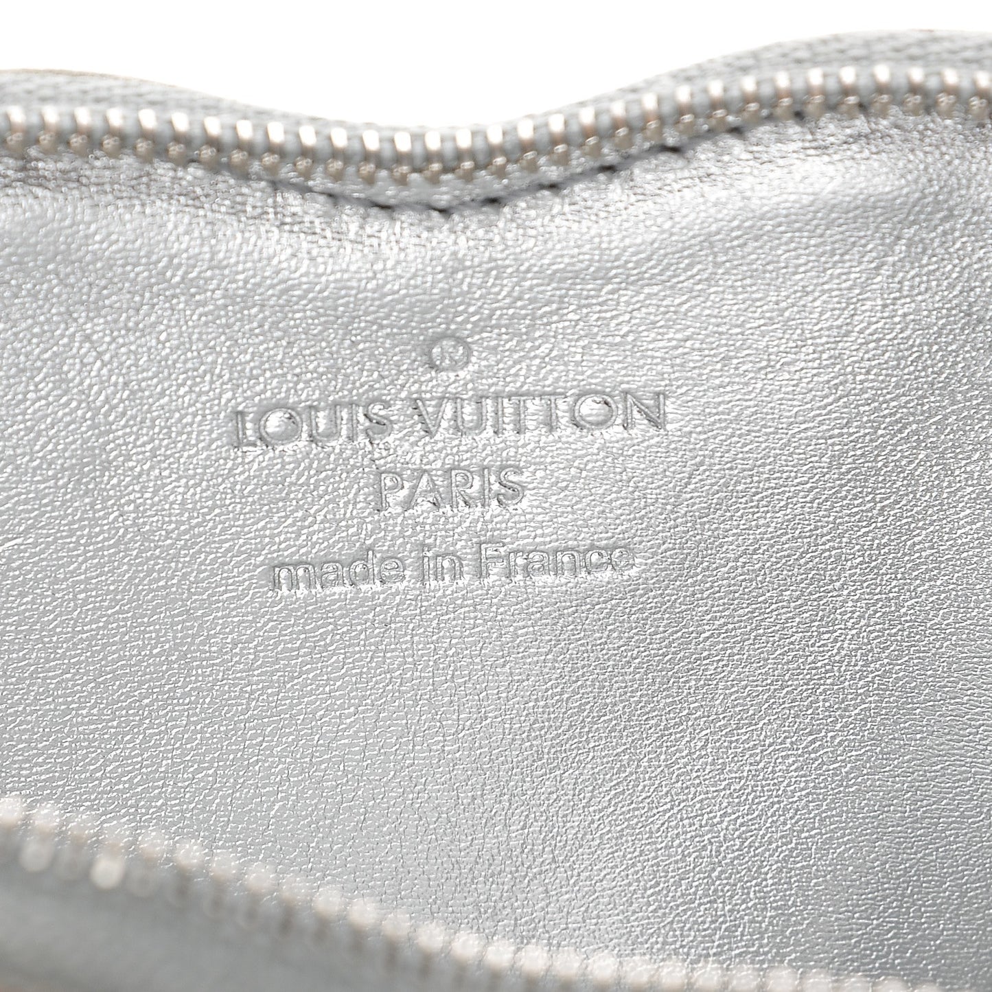 Monogram Miroir Heart Coin Purse Silver