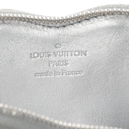 Louis Vuitton Monogram Miroir Heart Coin Purse Silver 7 of 8