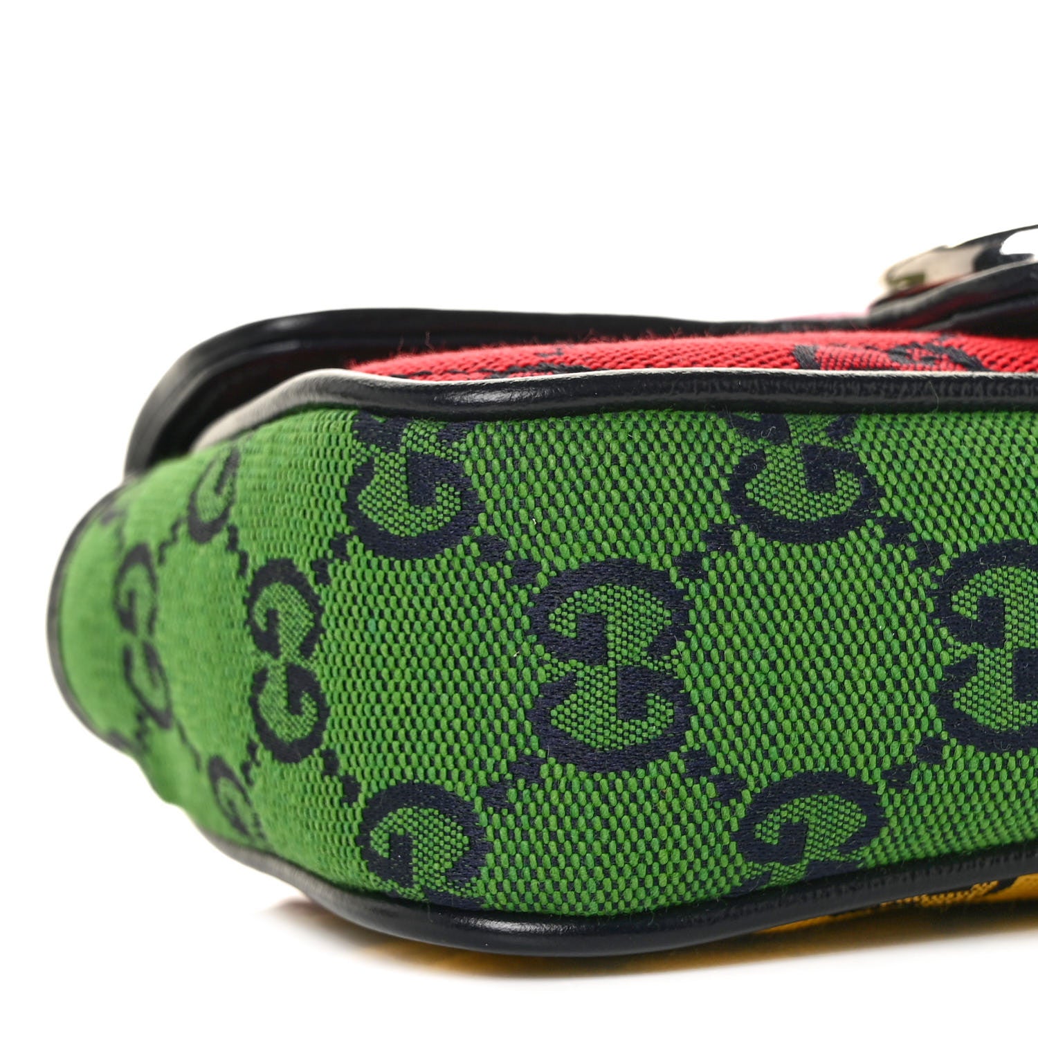 Gucci Monogram Multicolor Matelasse Diagonal Super Mini GG Marmont Shoulder Bag Pink Blue Red Yellow Green 8 of 9