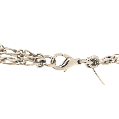 Chanel Pearl CC Charms Multi Strand Long Necklace Gold Silver 4 of 5