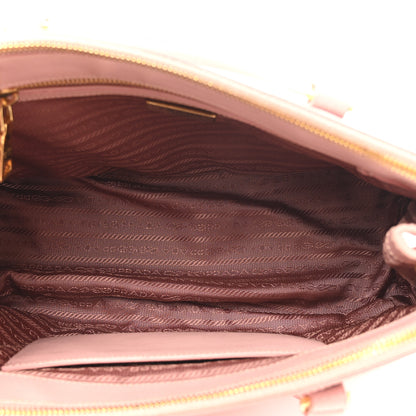 Prada Saffiano Lux Small Double Zip Tote Orchidea 5 of 13