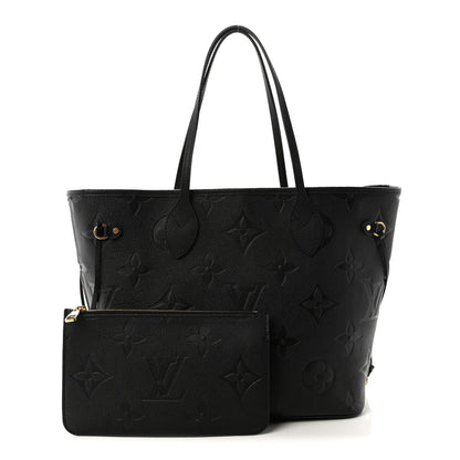 Louis Vuitton Empreinte Monogram Giant Neverfull MM Black 3 of 10