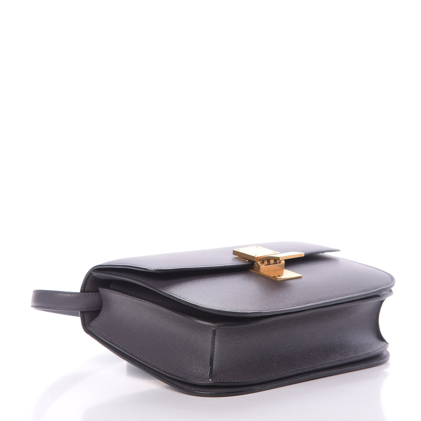 Liege Calfskin Medium Classic Box Flap Bag Grey