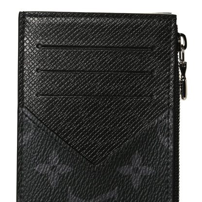 Louis Vuitton Monogram Eclipse Taiga Coin Card Holder 9 of 9