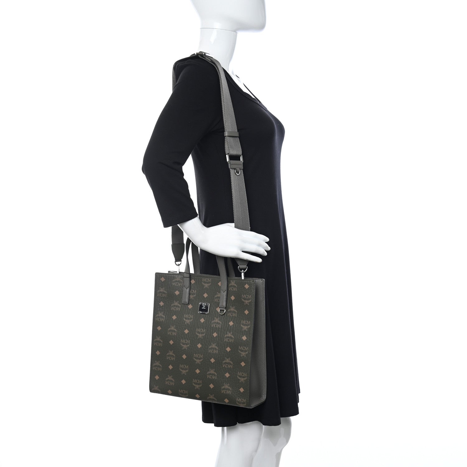 MCM Visetos Small Portuna Tote Sea Turtle 2 of 8