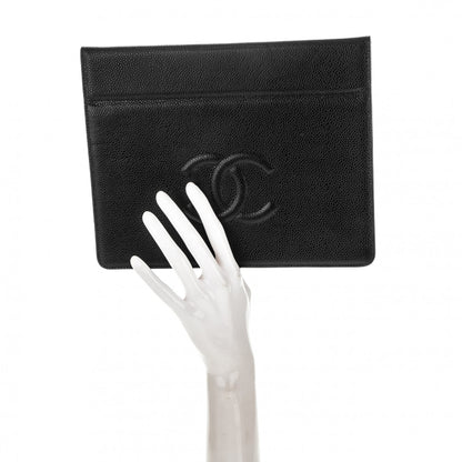 Chanel Caviar Timeless CC iPad Case Black 2 of 6