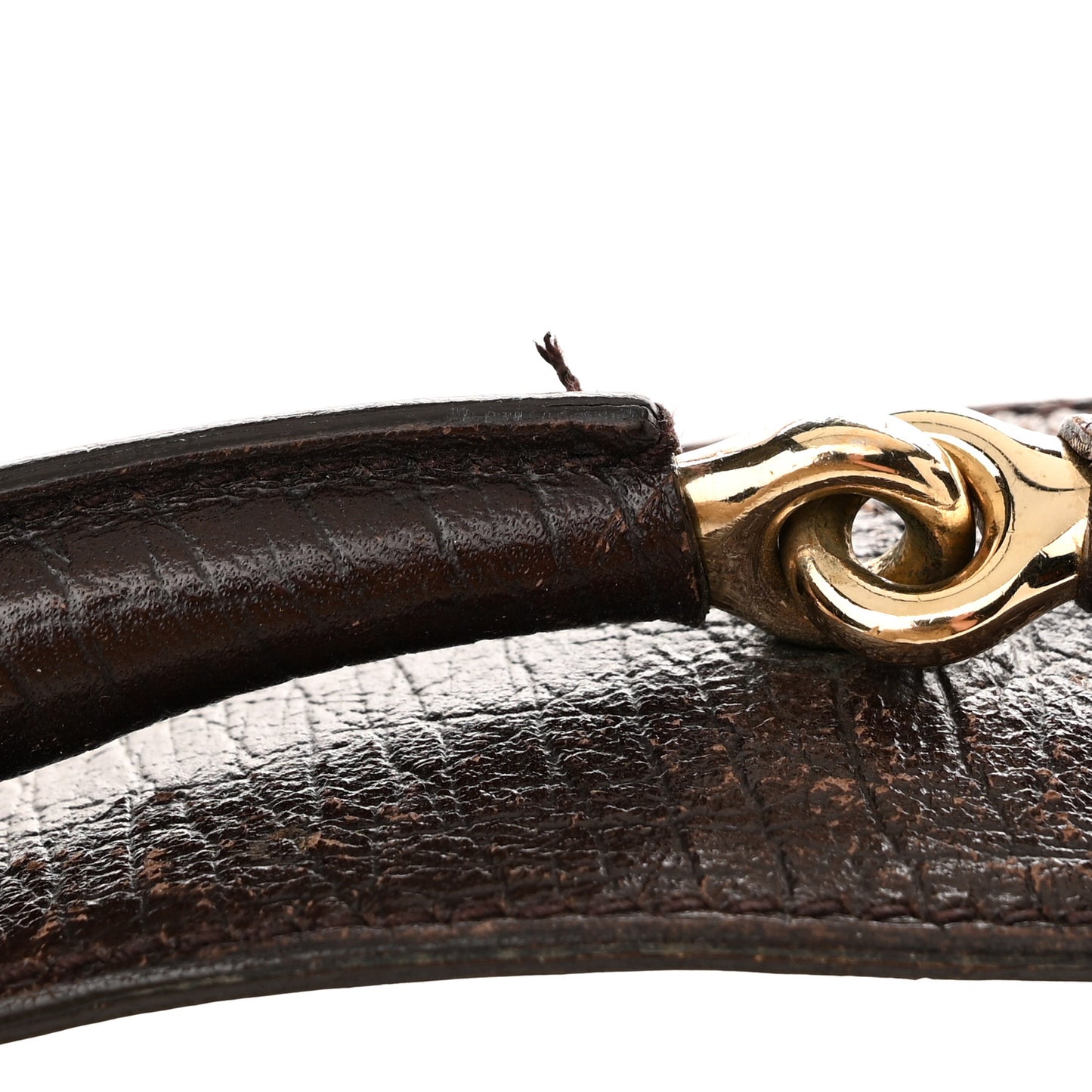 Monogram Medium Horsebit Chain Hobo Dark Brown