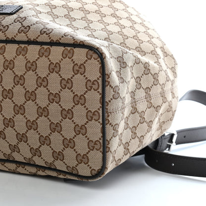Gucci Monogram Dollar Calfskin O Drawstring Backpack Beige Ebony Testa di Moro Dark Chocolate 8 of 8