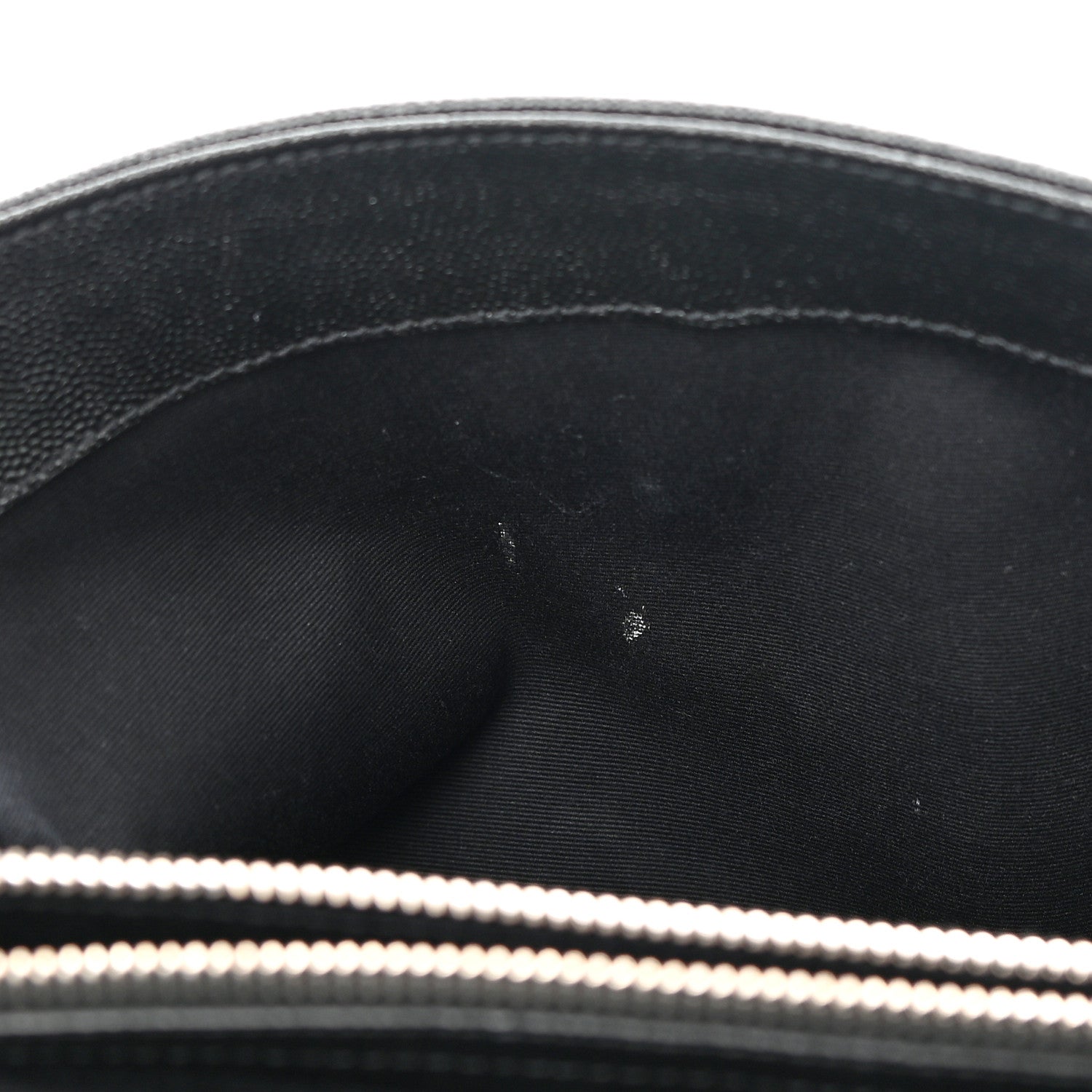 Saint Laurent Grain De Poudre Small West Hollywood Monogram Fold-Over Bag Black 11 of 12