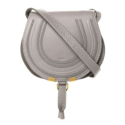 Chloe Calfskin Mini Marcie Round Crossbody Bag Cashmere Grey 1 of 10