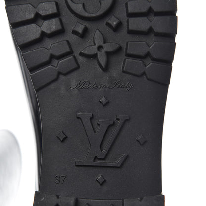 Louis Vuitton Rubber Embossed Monogram Splash Rain Boots 37 Black 9 of 9