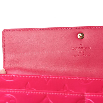 Louis Vuitton Vernis Sarah Wallet Rose Pop 6 of 11