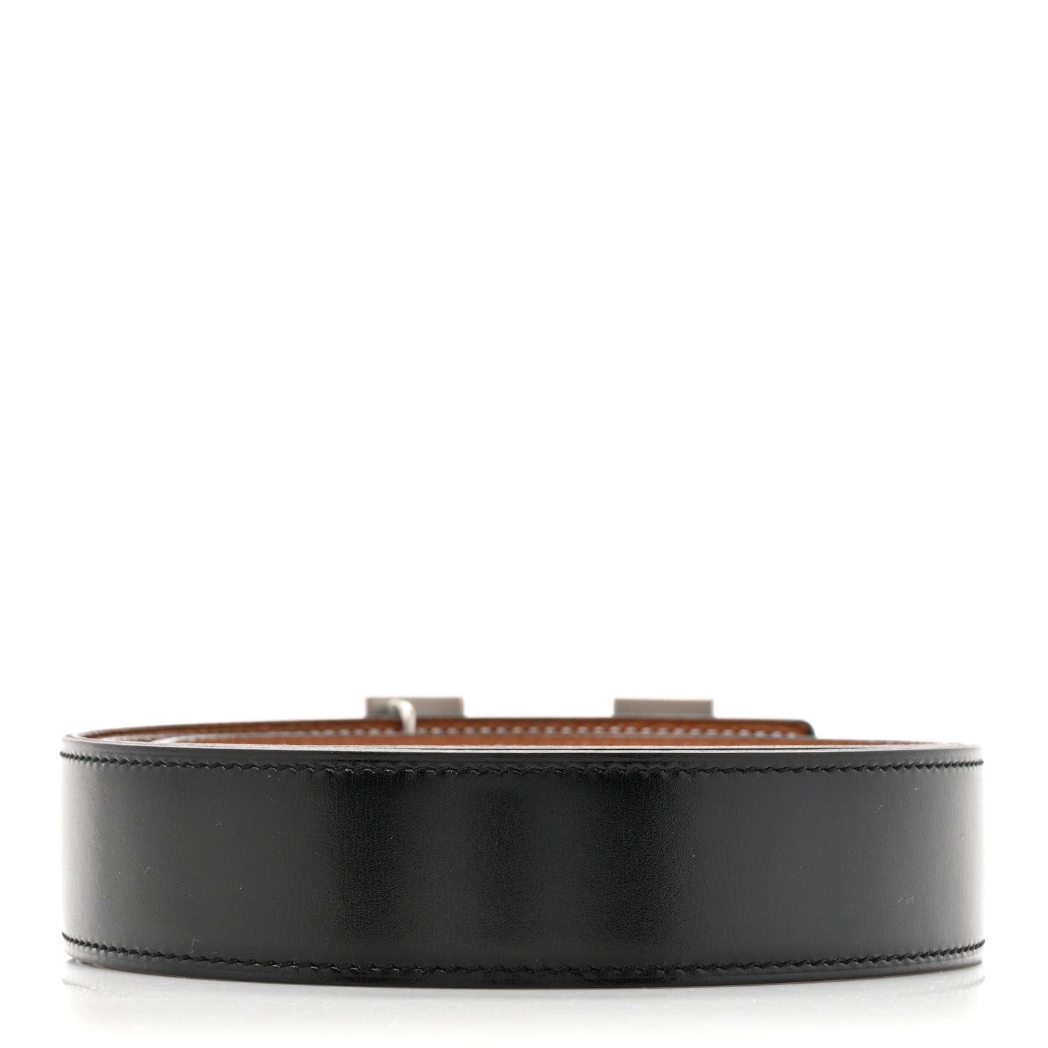 Hermes Box 135 Togo 38mm H Belt 90 36 Black Gold 2 of 5
