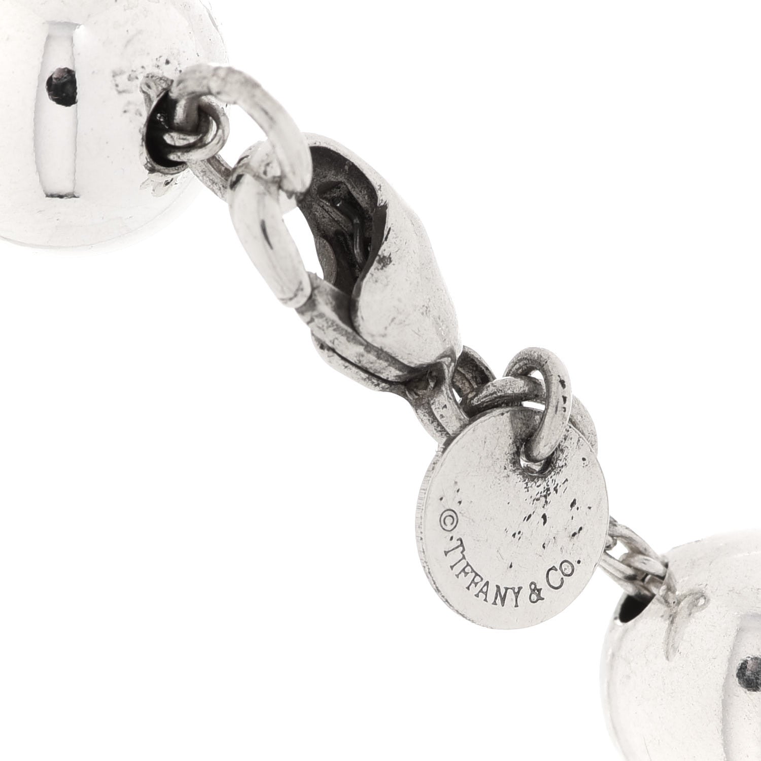 Tiffany Sterling Silver 10mm HardWear Ball Necklace 5 of 6