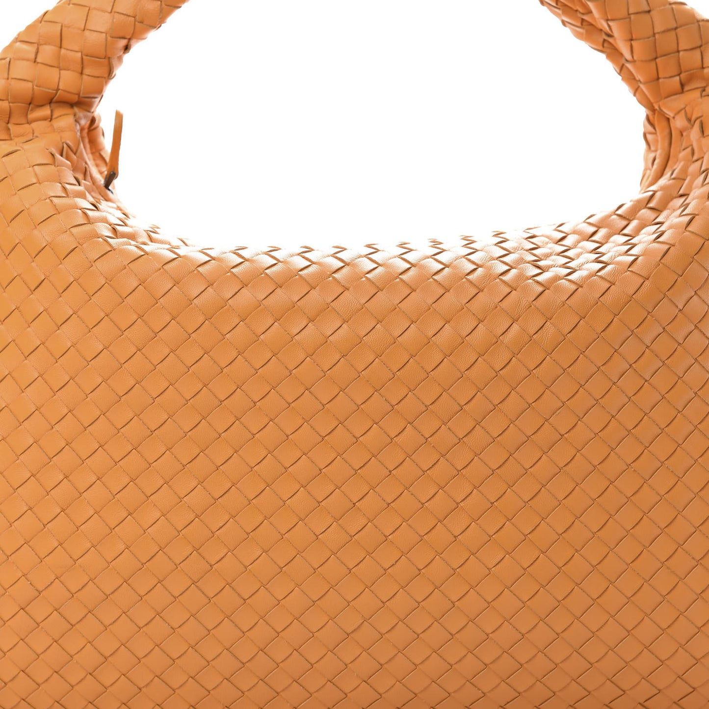 Nappa Intrecciato Large Veneta Hobo Orange