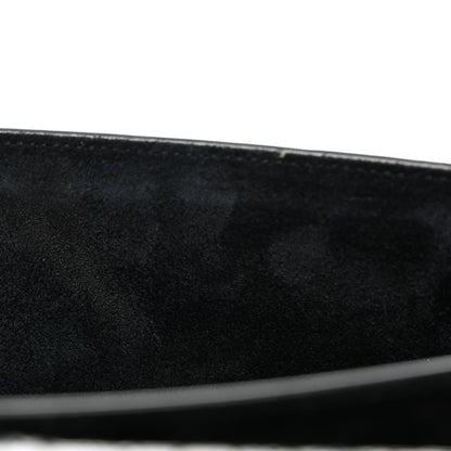 Saint Laurent Calfskin Crocodile Embossed Medium Monogram Sunset Black 12 of 12