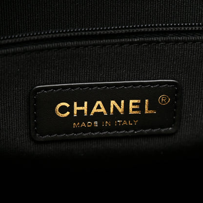 Chanel Calfskin Stitched Large Shopping Bag Black 7 of 11
