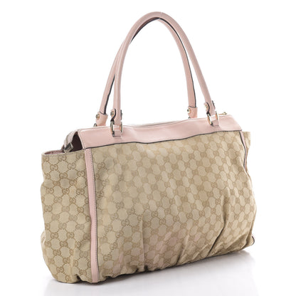 Gucci Monogram D Gold Ring Tote Pink 3 of 17