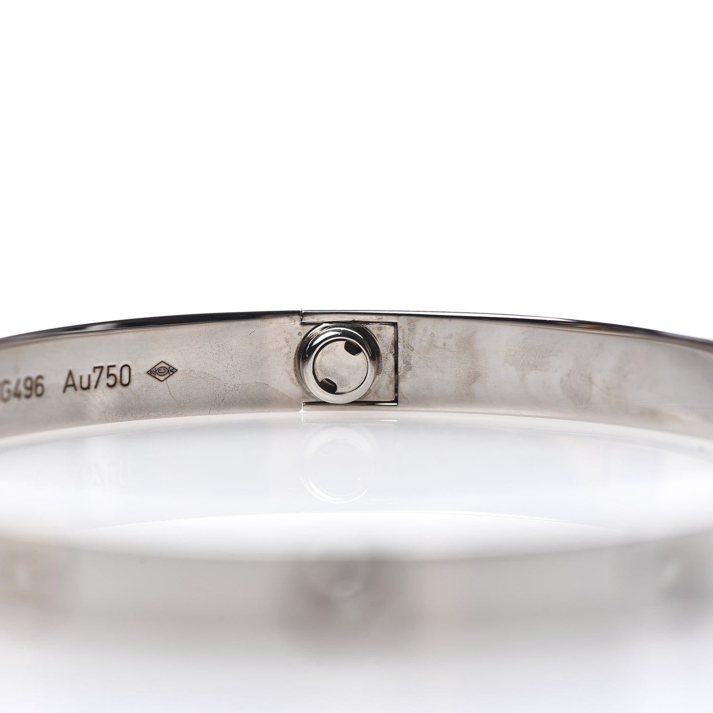 18K White Gold LOVE Bracelet 19