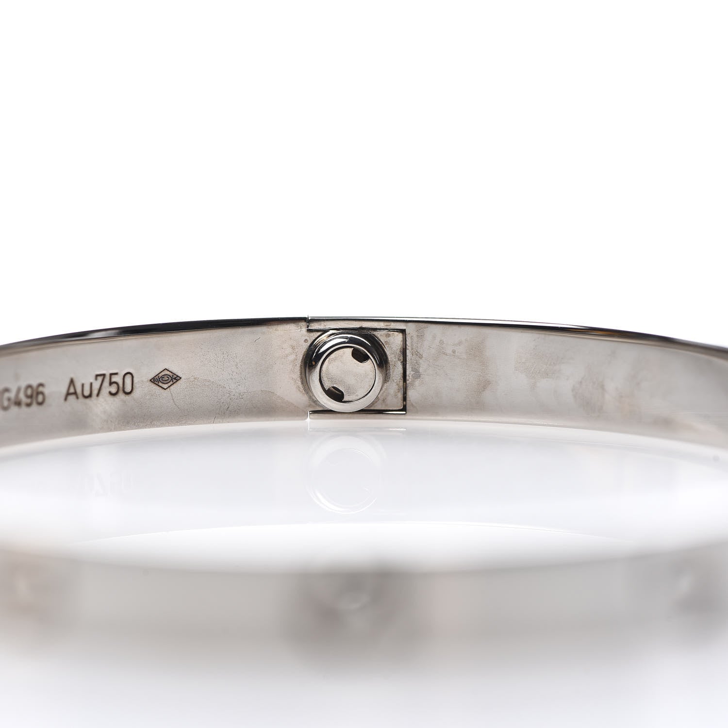Cartier 18K White Gold LOVE Bracelet 19 6 of 6