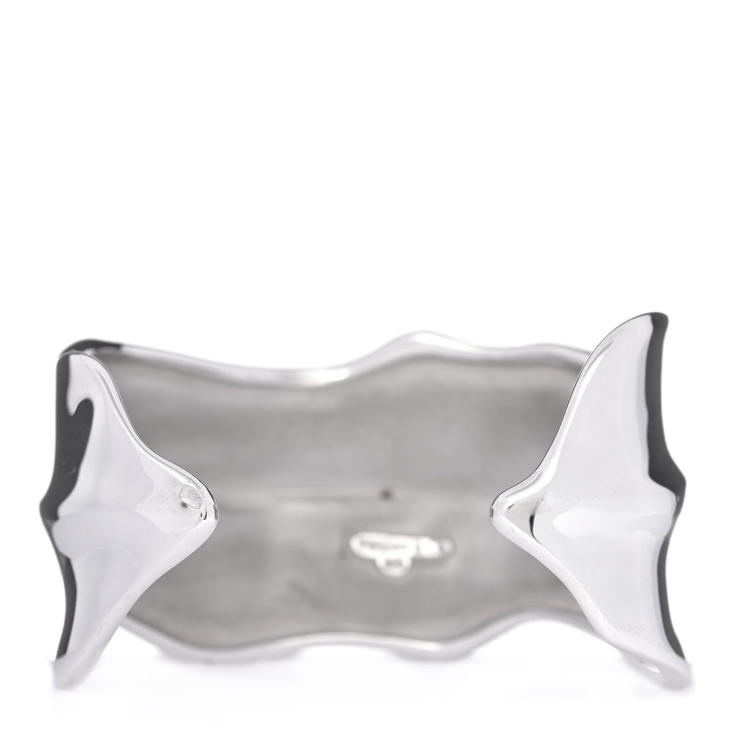 Sterling Silver Wide Leaf Cuff Bracelet