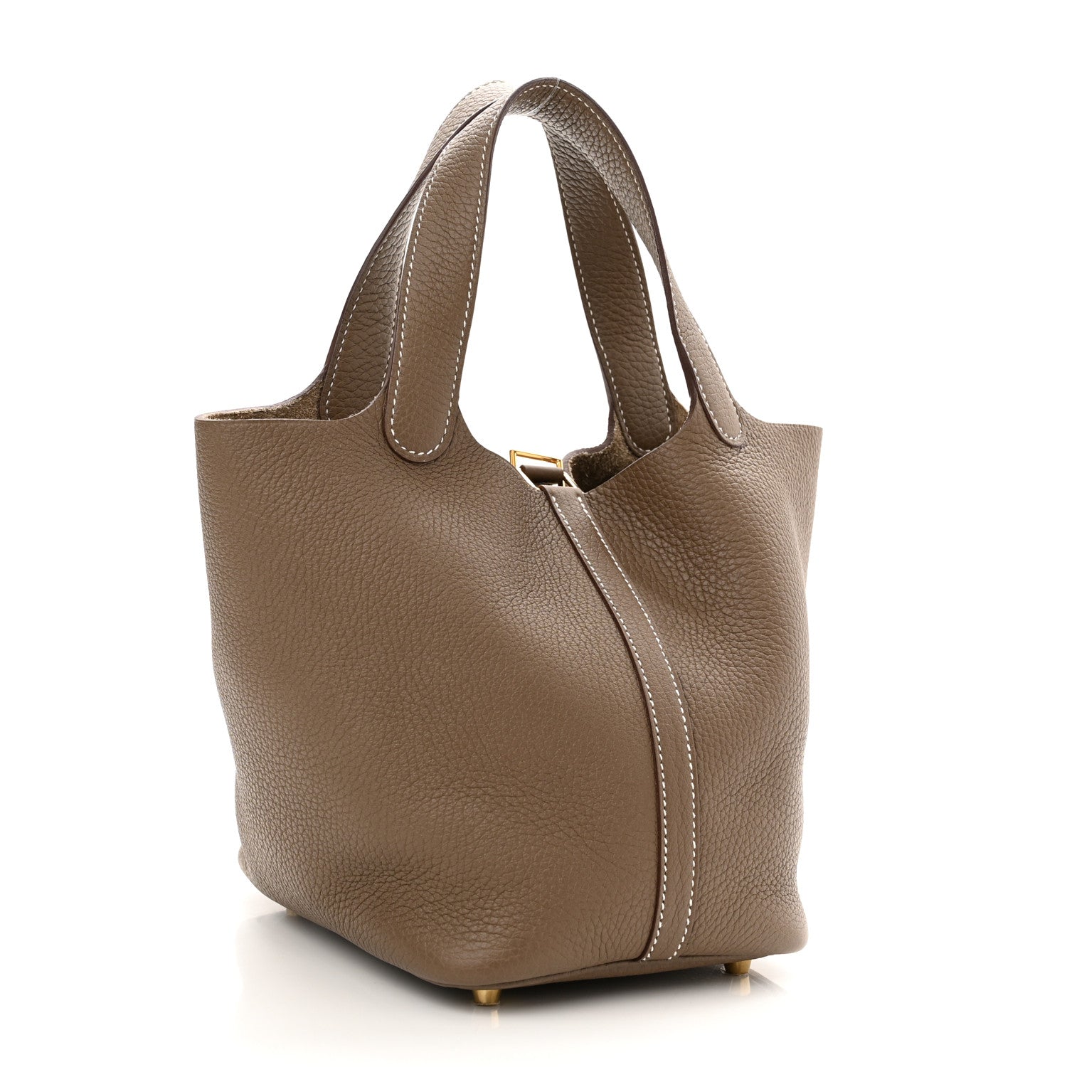 Hermes Taurillon Clemence Picotin Lock 18 PM Etoupe 3 of 11