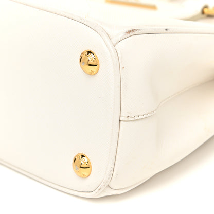 Prada Saffiano Lux Small Galleria Double Zip Tote White 9 of 17