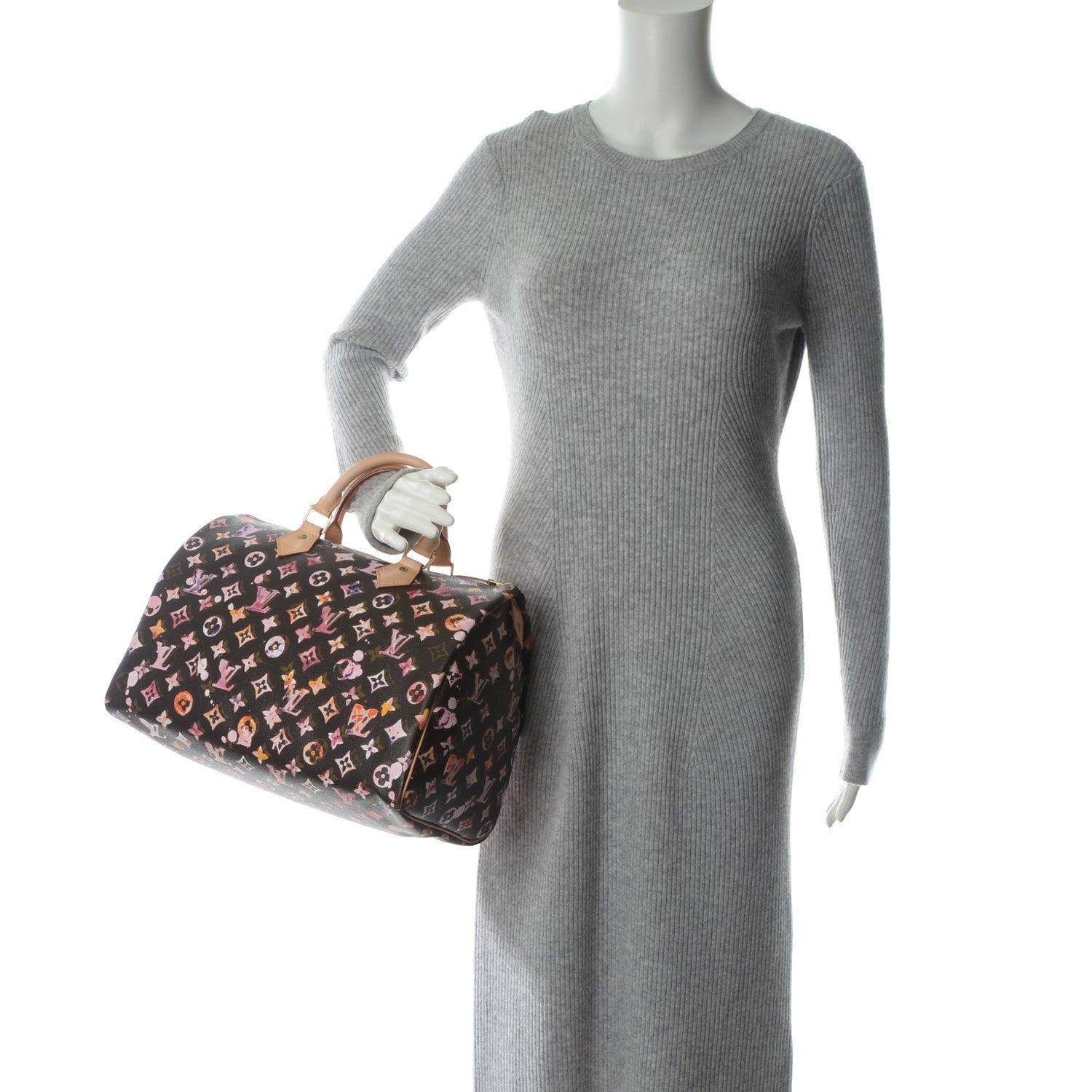 Louis Vuitton Watercolor Aquarelle Speedy 35 Brown 2 of 7