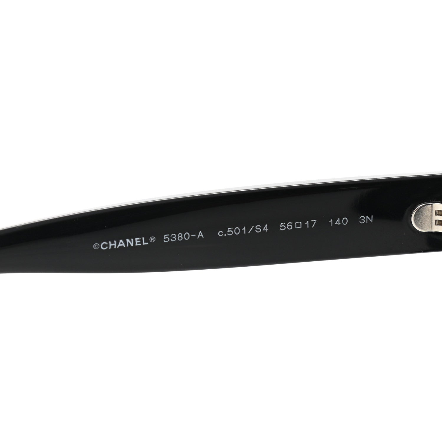 Chanel Acetate Polarized Square CC Sunglasses 5380 Black 5 of 7