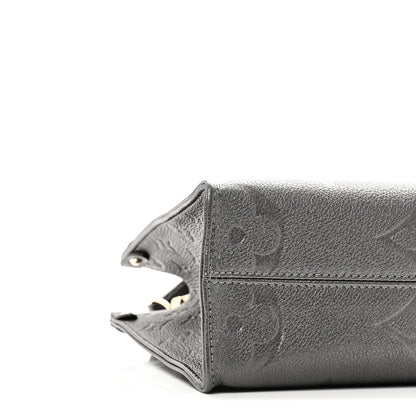 Louis Vuitton Metallic Empreinte Monogram Giant Onthego PM Gun Metal 8 of 9