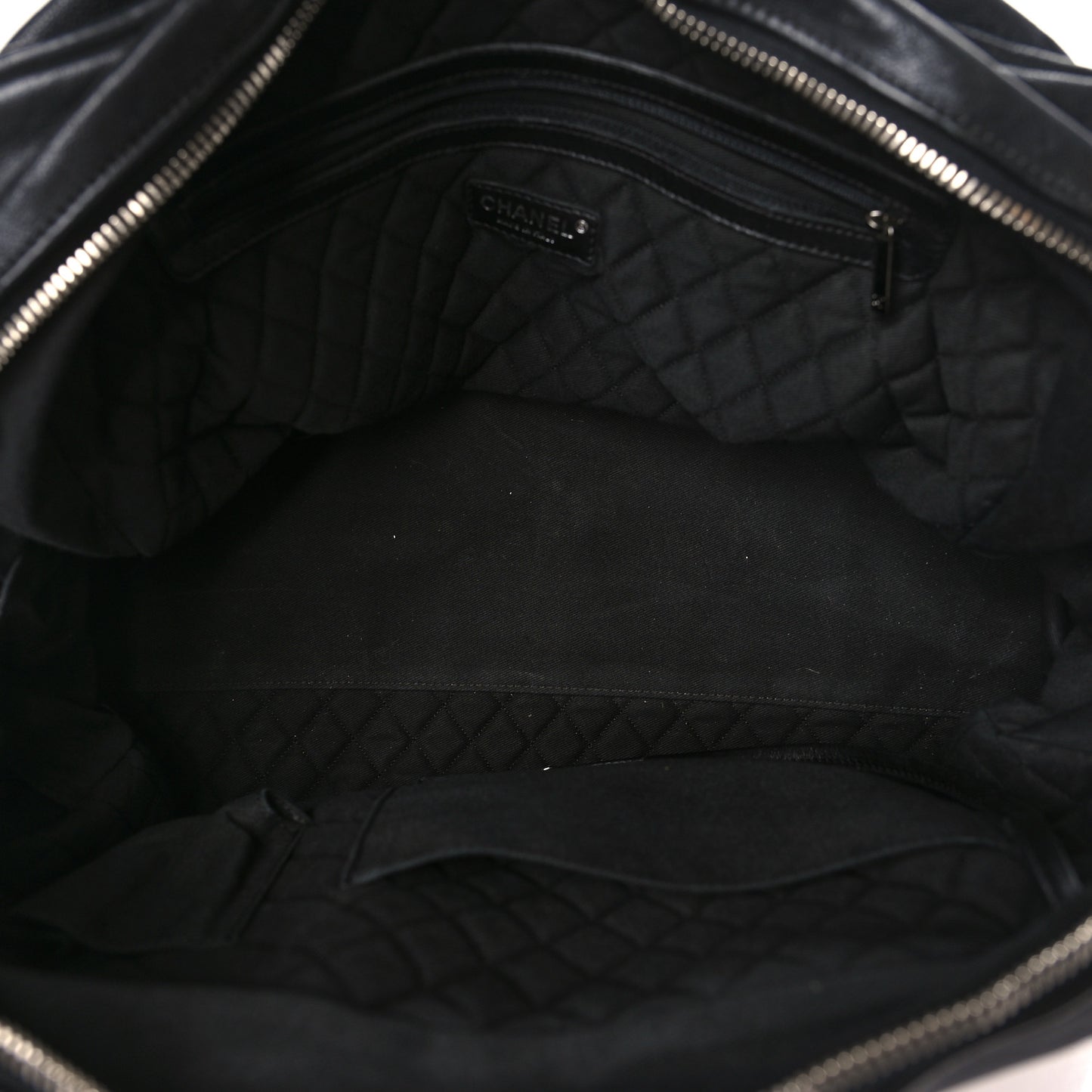 Calfskin Large Bowler Black