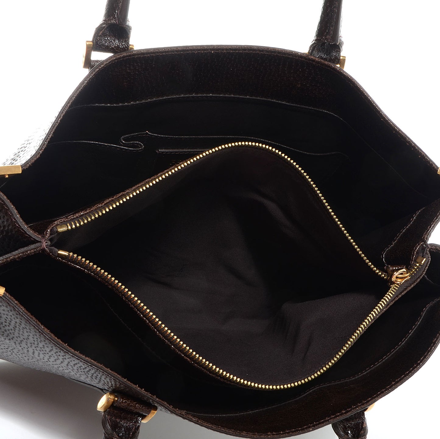 Dimpled Calfskin Classico No. 4 Tote Brown