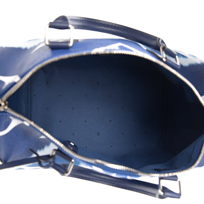 Louis Vuitton Monogram Escale Speedy Bandouliere 30 Blue 4 of 10