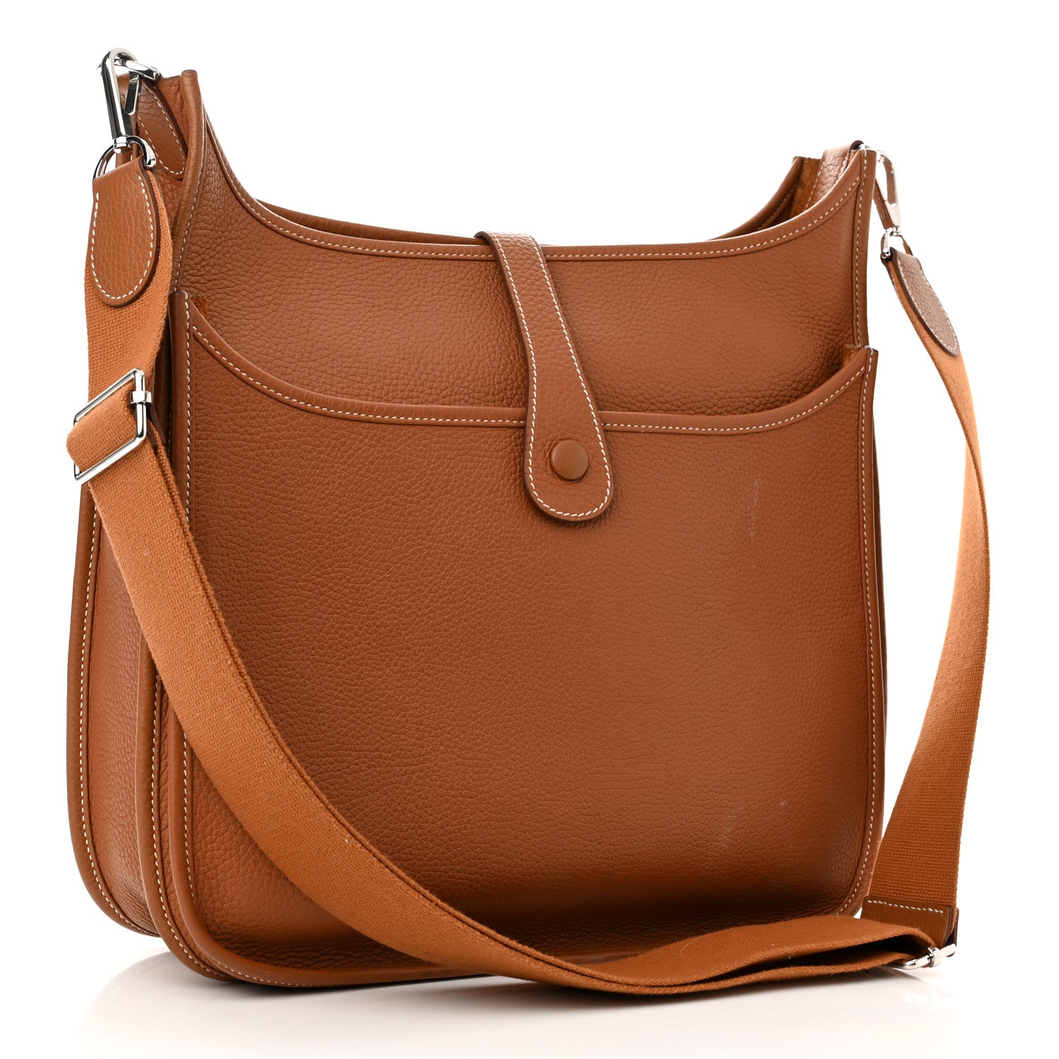 Hermes Taurillon Clemence Evelyne III GM Gold 3 of 16