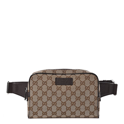Gucci Monogram Belt Bag Dark Brown 1 of 10