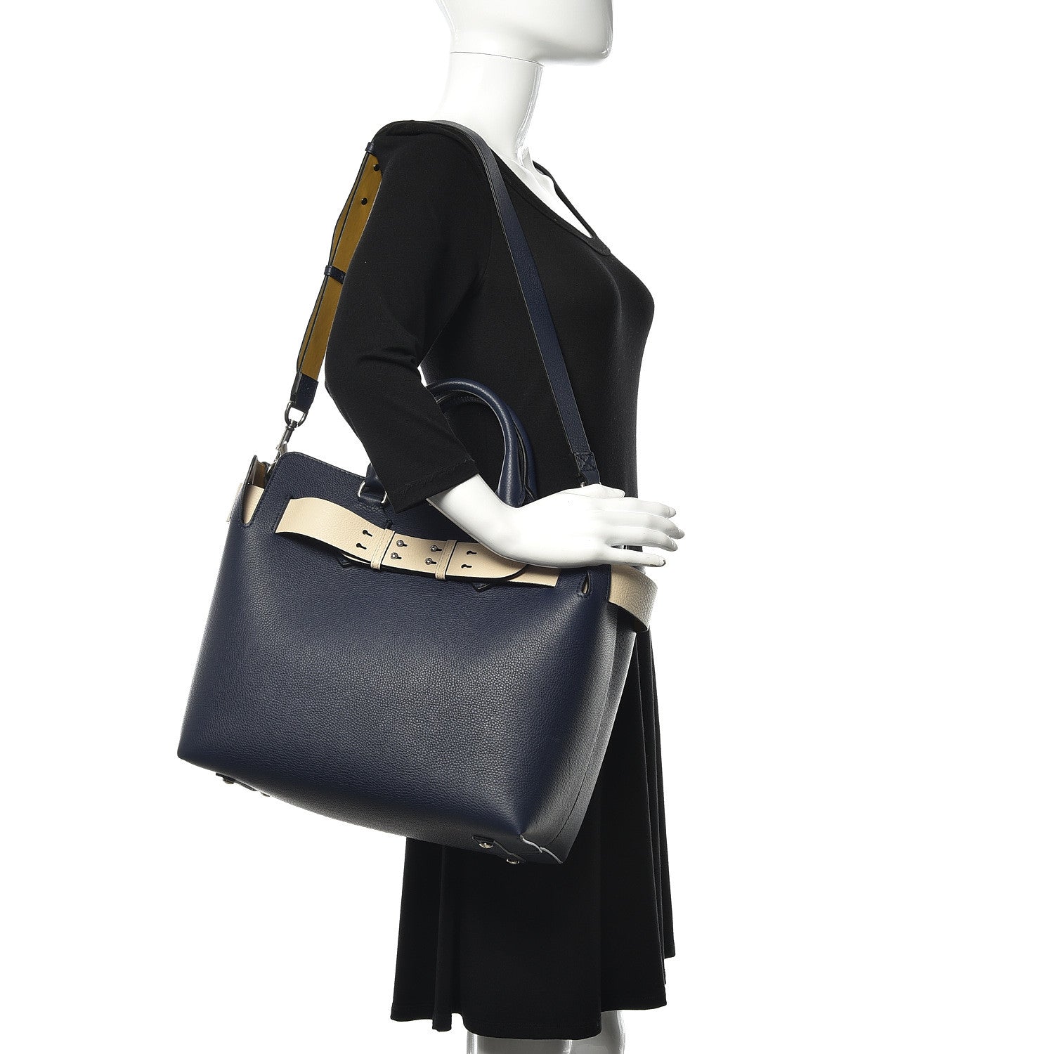 Burberry Soft Grain Calfskin Medium Belt Bag Regency Blue 2 of 12