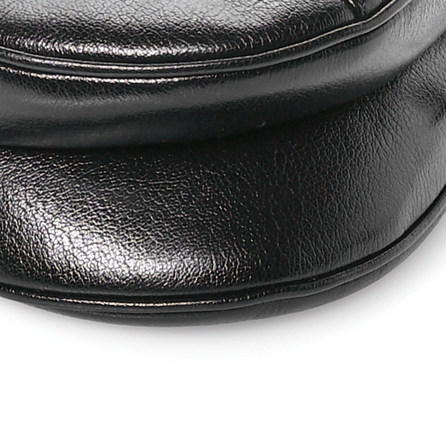 Christian Dior Shiny Goatskin Saddle Bag Black 9 of 10