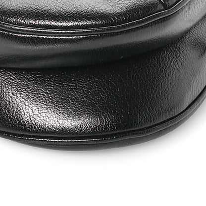Christian Dior Shiny Goatskin Saddle Bag Black 9 of 10