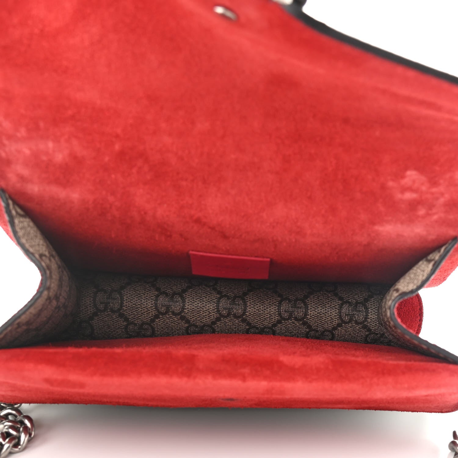 Gucci GG Supreme Monogram Mini Dionysus Shoulder Bag Hibiscus Red 5 of 10