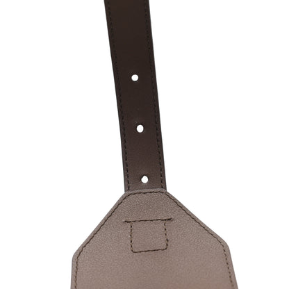 Gucci Monogram Calfskin GG Marmont Wide Belt 80 32 Beige Ebony 4 of 4