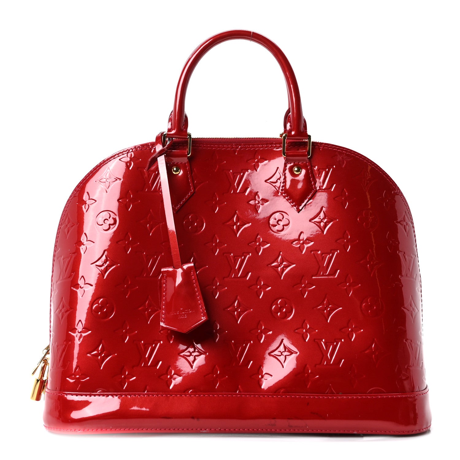 Louis Vuitton Vernis Alma MM Pomme D'Amour 1 of 9