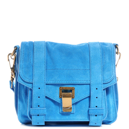 Proenza Schouler Suede PS1 Mini Pouch Messenger Bag Rip Tide 1 of 11
