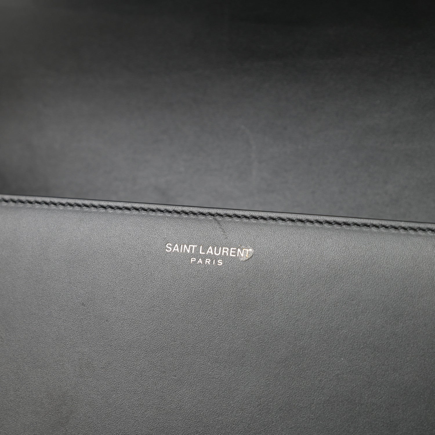 Saint Laurent Smooth Calfskin Medium Classic Monogram Universite Bag Black 15 of 19