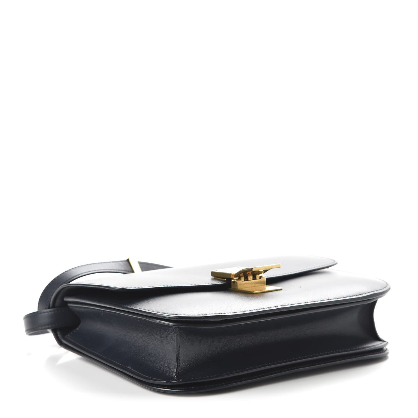 Box Calfskin Medium Classic Box Flap Bag Navy