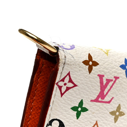 Louis Vuitton Monogram Multicolor Insolite Wallet White Orange 8 of 9