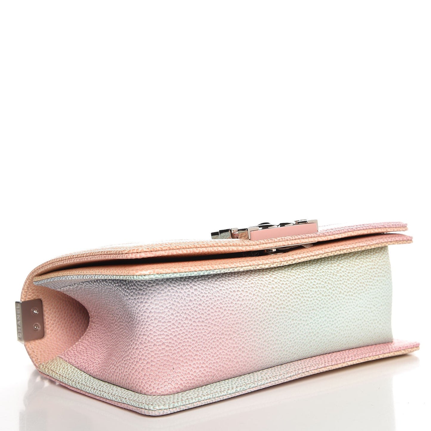 Caviar Quilted Small Rainbow Boy Flap Multicolor